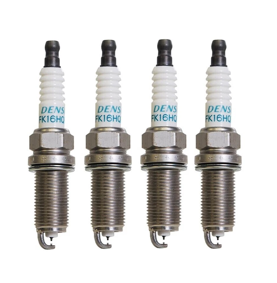 4 piezas bujías de iridio larga duración DENSO OEM FK16HQR11 3458 para Hyundai Tucson Foto 2 de 4