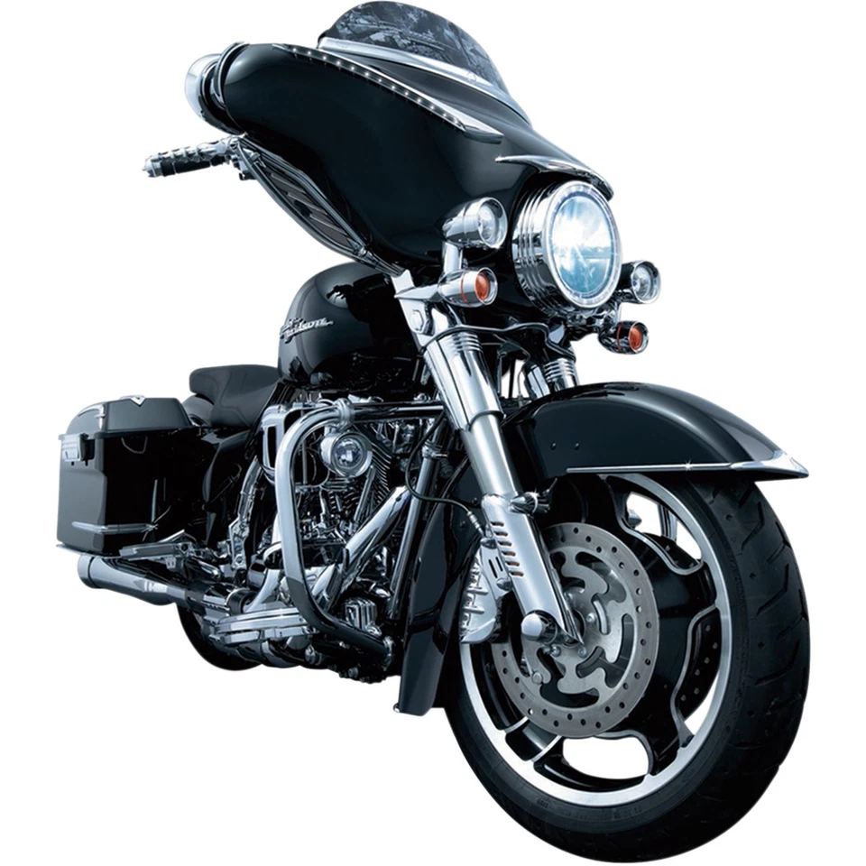 Protectores inferiores para patas de horquilla con cubierta para guardabarros Boss para Harley '00-17 CAJA ABIERTA 7768 Foto 3 de 4