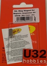 Slot Car Slot.It CN10 Neodymium Magnet 6X1.5mm For Magnetic Suspension 8 Units.