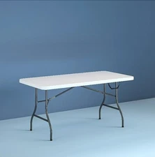 Cosco Centerfold Folding Table - White (14678WSL)