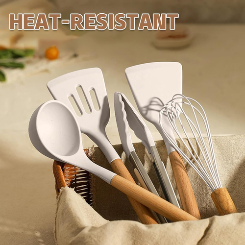 Chef Kitchen Cooking Utensils Set, 33 pcs Non-Stick Silicone Cooking Kitchen, - Picture 5 of 12