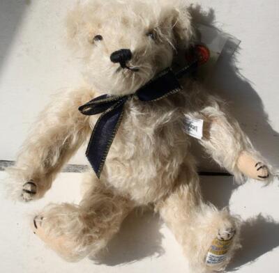 Merrythought Teddy Bear David Blonde Mohair Alpha Farnell Bear Limited Edition +