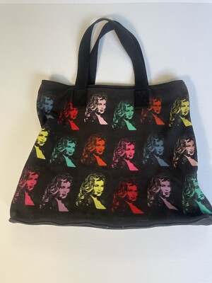 GUESS CANVAS TOTE GYM BAG BEACH BOOK