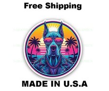 Great Dane Cool Dog Vinyl Playful Decal Sticker Cute Pet Puppy B