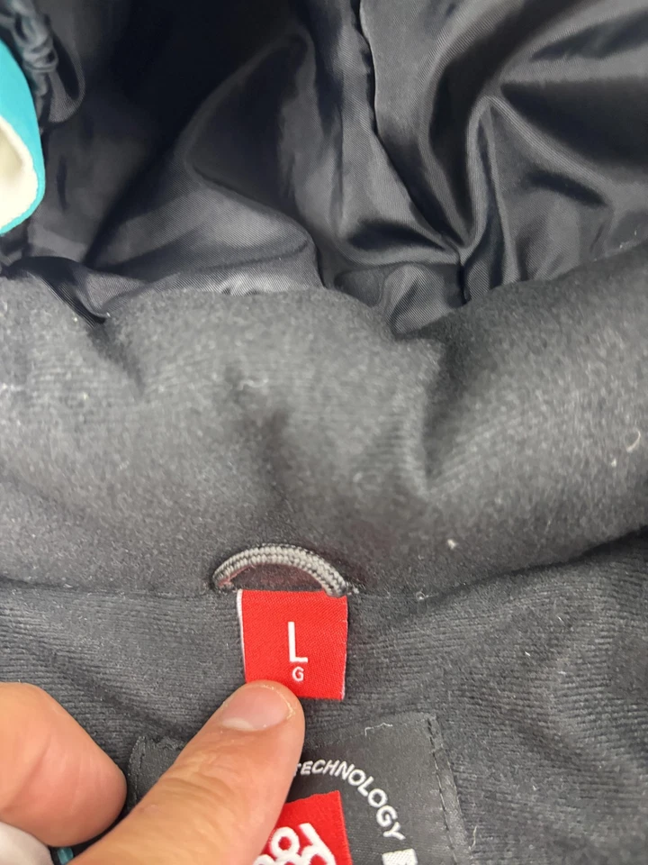 686 Chaqueta Juvenil Grande Blanca Negra Con Capucha Aislada Snowboard 10K Impermeable Foto 3 de 4