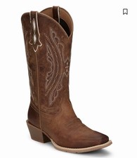 NWOB Justin Women s Rein Waxy  Western Boot- ...