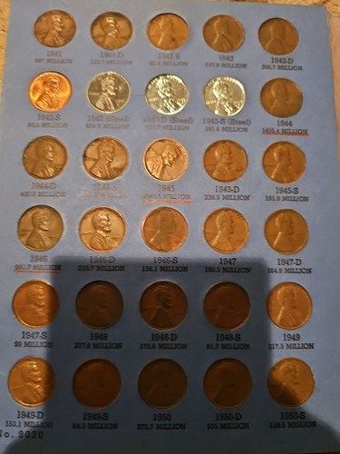 2 Albums 1909-1977 Lincoln Cent Album Excludes 09-S 14-D 31-S 09s Vdb 14 - Picture 4 of 6