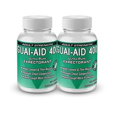 400mg Mucus Relief Guaifenesin, 2 Bottles of 400 Caplets