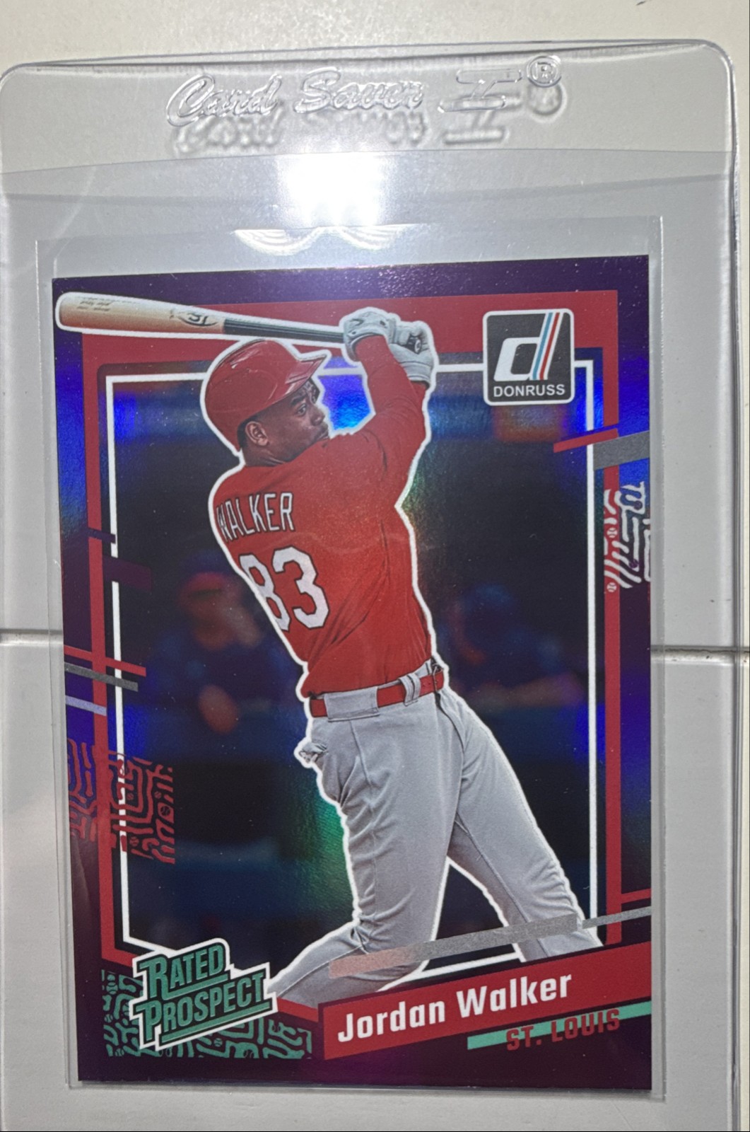 2023 Panini Donruss - Rated Prospect Jordan Walker #50 Holo Purple (RC)