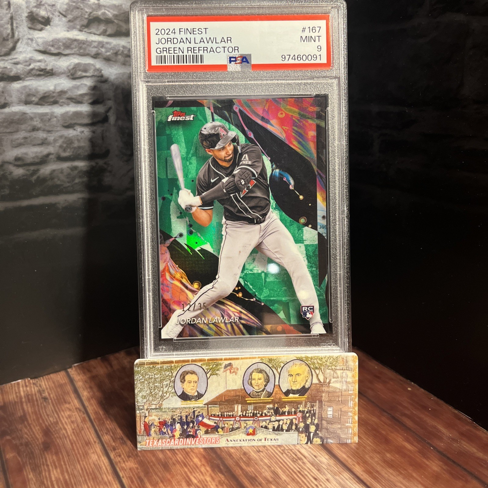 2024 Topps Finest - Uncommon Jordan Lawlar #167 Green Refractor /35 (RC)