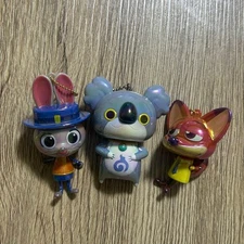 Zootopia Nick & Judy + Yokai Watch Koalan Yan Charm Set  Used