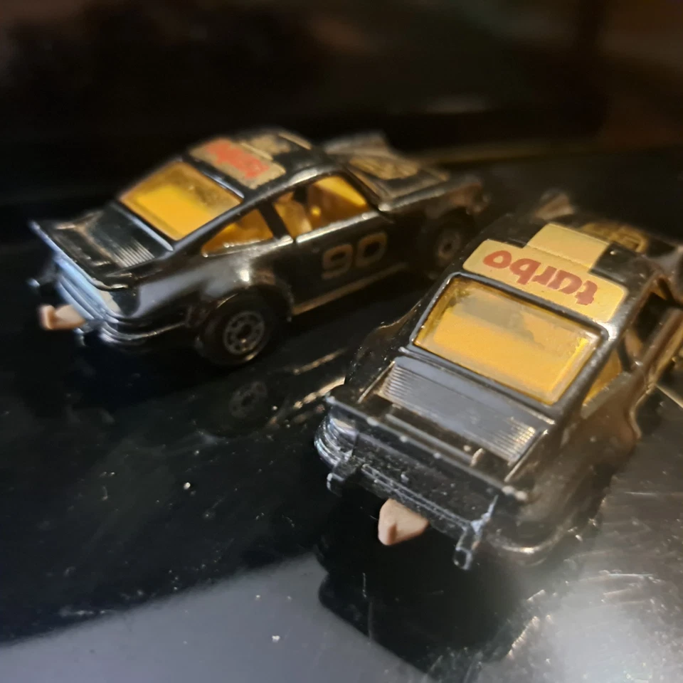 Винтажный 1978 Matchbox Lesney Superfast Porsche Turbo черный литой автомобиль 90 - Изображение 3 из 4