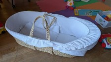 Cesta in palma naturale intrecciato a mano culla neonato