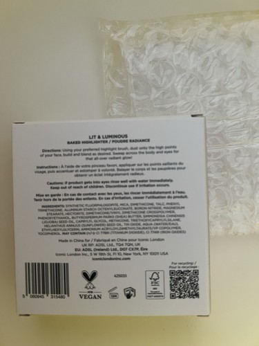 ICONIC London Lit & Luminous Baked Highlighter Universal 16g New Boxed - Picture 4 of 4