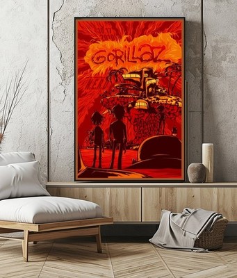 Gorillaz N.E.R.D. Target Center Minneapolis Oct 17 2010 Concert Poster