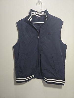 tommy hilfiger men sleeveless  regatta water resistant windbreaker yacht jacket