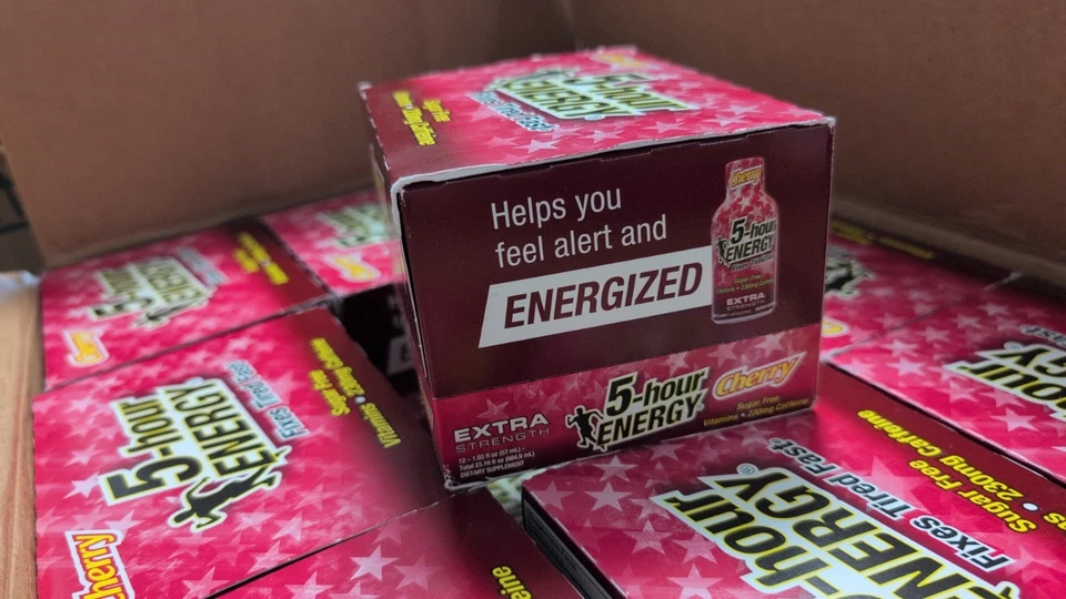 Cereza extra fuerte energética de 5 horas - Ahorra con lote al por mayor a granel de 18 cajas Foto 3 de 4