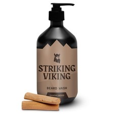 Sandalwood Beard Wash/Shampoo for Men - 17 Oz, Paraben  Sulfate Free, Jojoba...