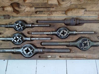 Antik Champion Gebläse & Schmiede Stahl Gewindebohrer & Schneideisen Werkzeug Set-Made in U.S.A