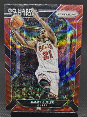 2016-17 Panini PRIZM Basketball JIMMY BUTLER Go Hard or Go Home #7 Ruby Wave SP