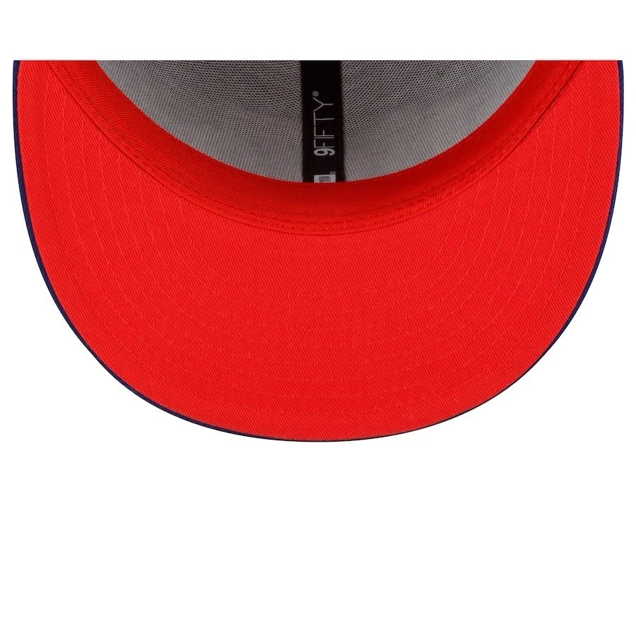 New Era 9FIFTY NBA Brooklyn Nets City Edition Black Navy Mens Snapback Hat Cap - Image 4 of 4