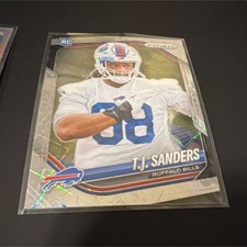 Panini Prizm 2025 T.J. Sanders Rookie #338 Buffalo Bills Football Card
