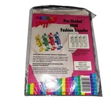 Vintage NOS Dizzle Pre Shaded Mini Iron On Transfer Crayons #52059 Teacher