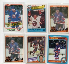 DENIS POTVIN ISLANDERS 1979-85 TOPPS O-PEE-CHEE VINTAGE 6X HOF LOT EX-NM