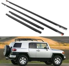 4Pc Door Window Moulding Trim Seal Belt Fit Toyota FJ Cruiser Weatherstrip 07-14