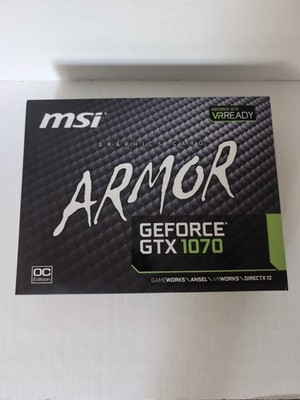 NEW MSI NVIDIA GeForce GTX 1070 OC 8GB graphics Card