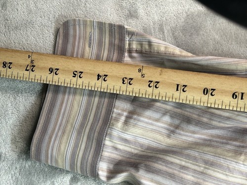 Pronto Uomo Herren Langarm Button Down Kragen Hemd gestreift Gr. 2XL Arbeit - Bild 7 von 10
