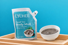 Lychee Dead Sea Body Mud, Natural Mineral Spa Treatment Made in Jordan 