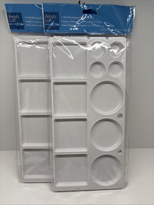 Set Of 2 Brand New Never Used Artists Loft 11 Well Plastic Paint Palette