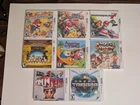 Lot of 8 Nintendo 3DS Games - Smash Bros 3ds, Paper Mario, Mario Kart 7, & More.