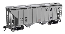 Walthers HO Scale ~ 37' 2-Bay Covered Hopper ~ GATX Corporation GACX ~ 910-7986
