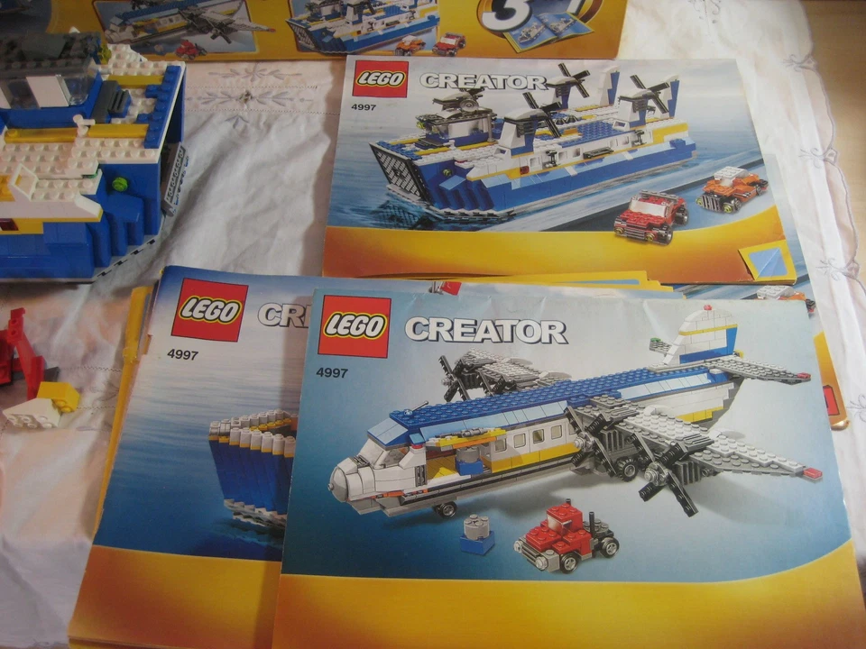 Lego 4997 Transport Ferry / Fähre + Anleitung u. Karton aus Sammlung - Bild 3 von 4