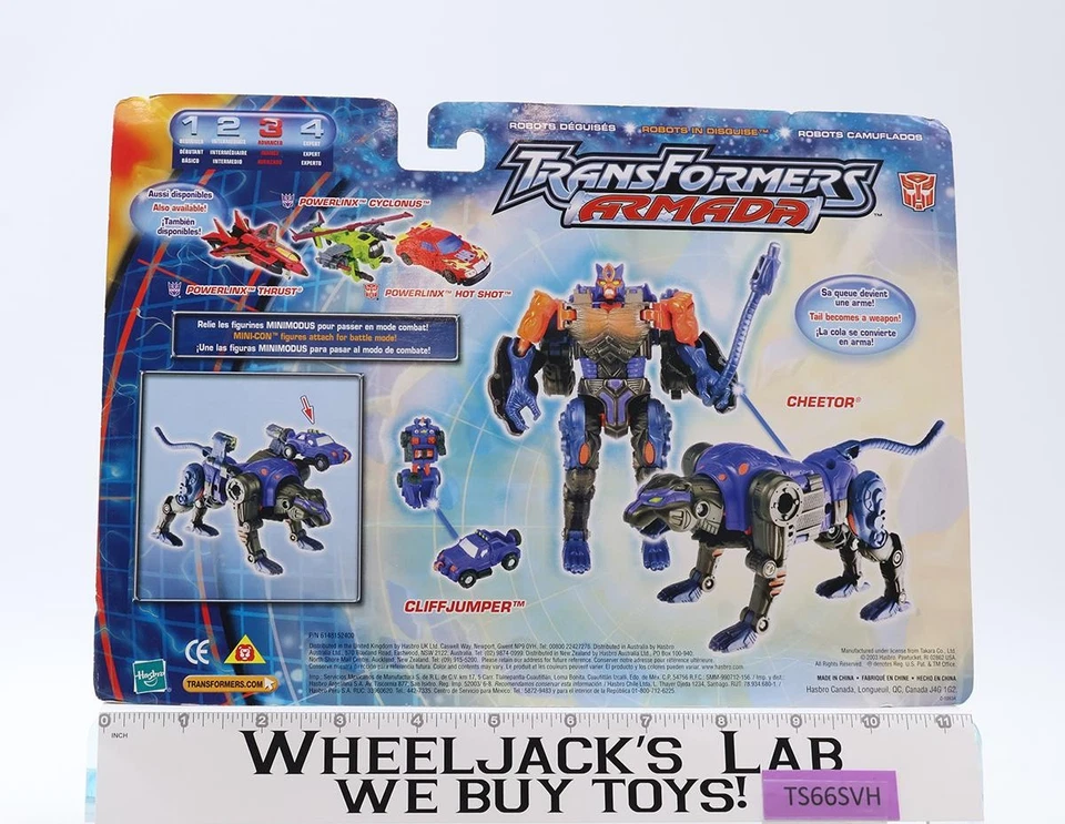 Figura de acción Hasbro Cheetor con Cliffjumper Transformers Armada 2003 NUEVO SELLADO Foto 2 de 4