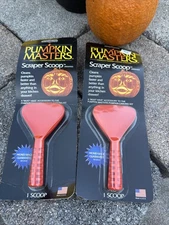 Pumpkin Masters Scraper Scoop Tools Lot of 2 New Old Stock Made In USA