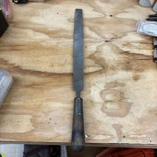 15" Vintage Simonds Nucut USA File Flat BD Wooden Handle