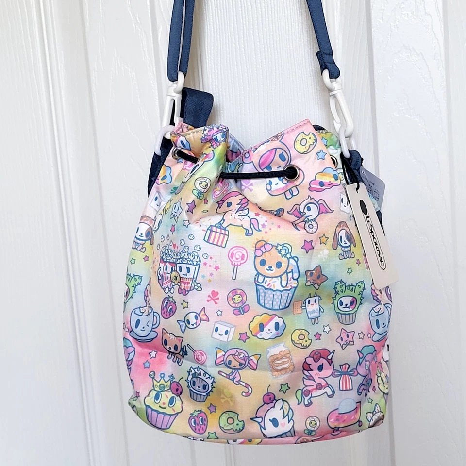 LeSportsac Tokidoki Donutella Bolso Cubo Bandolera Bolso de Hombro Cartera Regalo Foto 2 de 3
