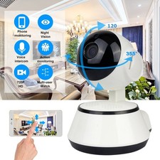 Baby Monitor WiFi 720P HD Portable Wireless Camera Night Vision Security IP Cam