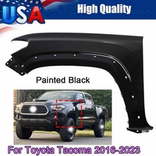 For 2016-2023 Toyota Tacoma Front Left Fender Painted Black Oe 5381204120 For 2016-2023 Toyota Tacoma Front Left Fender Painted Black Oe 5381204120
