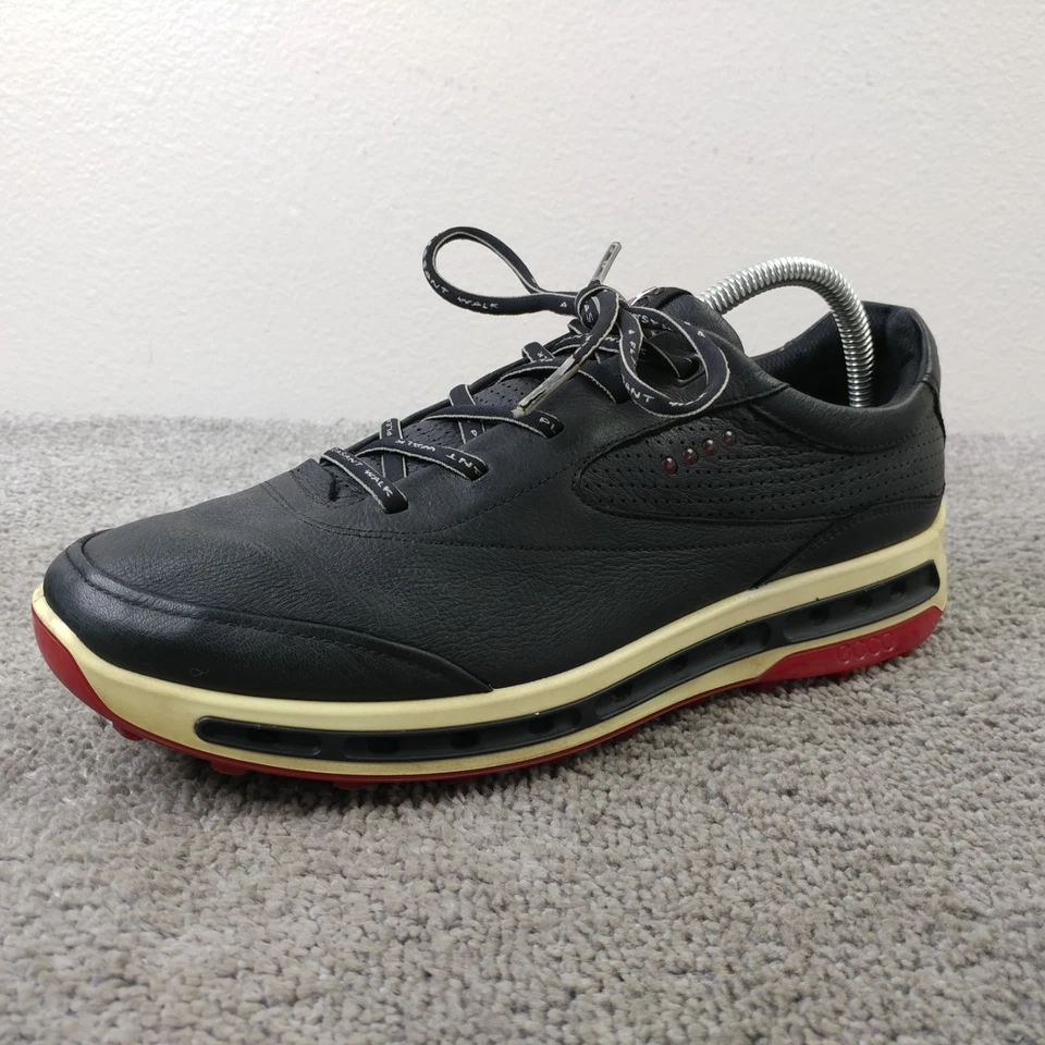 Ecco Cool Pro GTX Spikeless Golf Shoes Mens Size 41 EU Lace Up Black Leather - Image 2 of 4