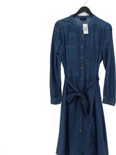 Yest Shirt Midi Dress UK10 in Blue