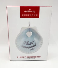 Hallmark Keepsake A Heart Remembered Bereavement Porcelain Ornament 2023 NEW