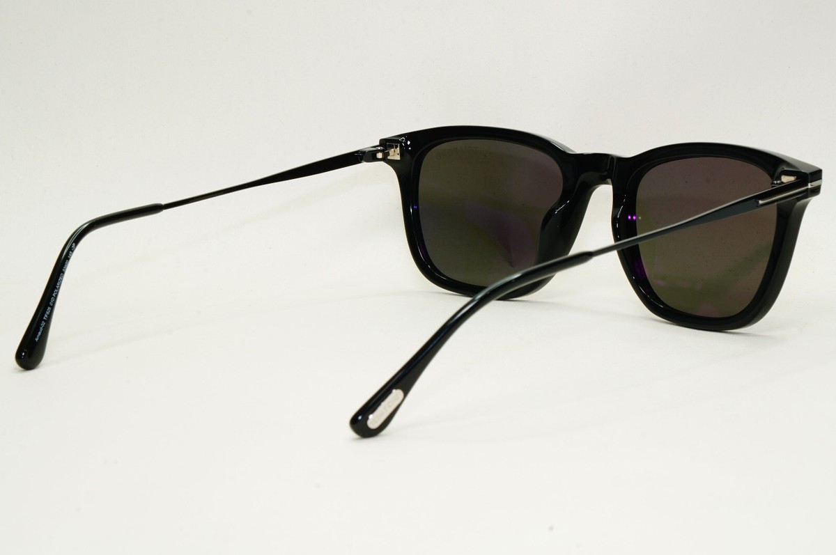 Tom Ford Sunglasses Arnaud-02 Polarized Black Silver Square FT0625