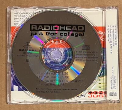 Radiohead - Just [For College] - RARE promo import CD EP '95