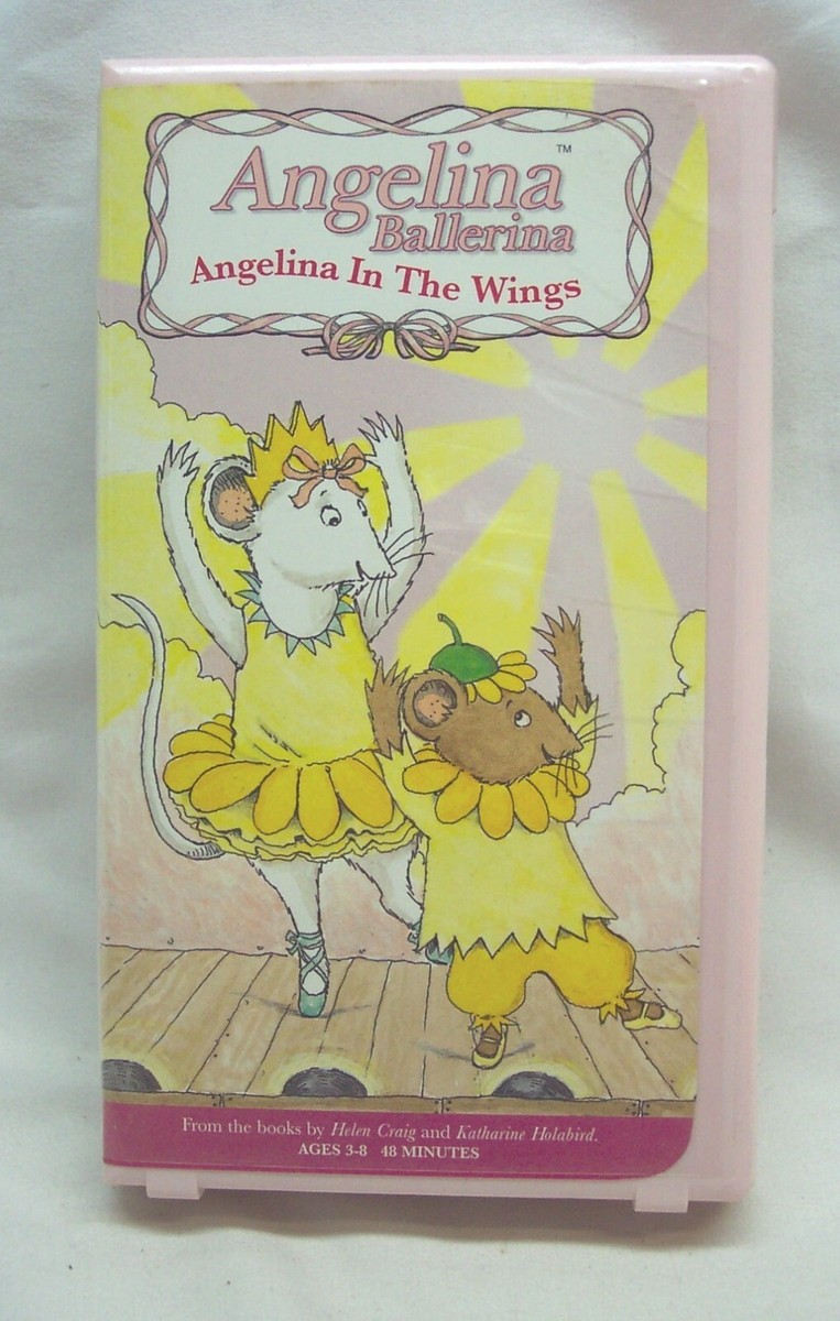 ANGELINA BALLERINA Angelina In The Wings VHS VIDEO 2002