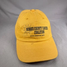 Sussex County Cancer Coalition Hat Men OS Yellow Strapback Cap Vitronic