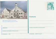 BUNDESREPUBLIK ungebrauchte BILDPOSTKARTEN-GANZSACHE 40 Pf Burgen ABART / UNIKAT
